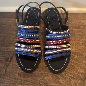 Tory Burch Bohemian Style Leather Sandal Size 8